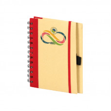 PAPRİKA KIRMIZI SPİRALLİ NOTLUK