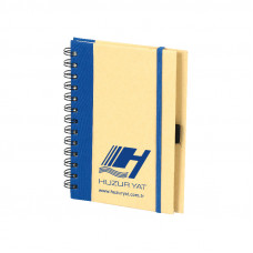 PAPRİKA LACİVERT SPİRALLİ NOTLUK