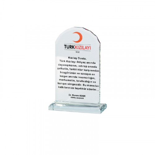 ÜLKÜ KRİSTAL PLAKET